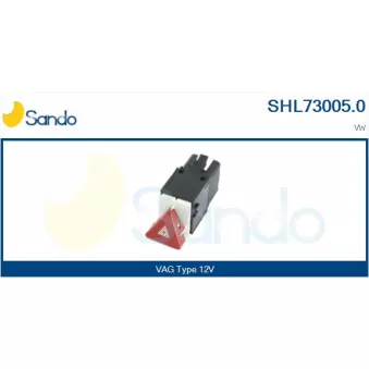 Interrupteur de signal de détresse SANDO OEM 3C8953509