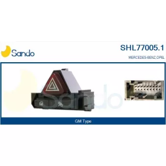 Interrupteur de signal de détresse SANDO OEM 13189800