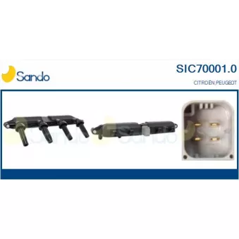 Bobine d'allumage SANDO OEM 597079