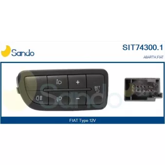 Elément de réglage, réglage de la portée des phares SANDO OEM 735604108