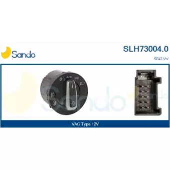 Interrupteur, lumière principale SANDO OEM 3C8941431AXSH