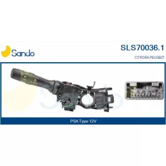 Commutateur de colonne de direction SANDO SLS70036.1
