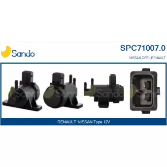 Transmetteur de pression, controle des gaz d'échappement SANDO OEM 4414112