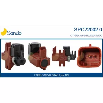 Transmetteur de pression, controle des gaz d'échappement SANDO OEM 30650769