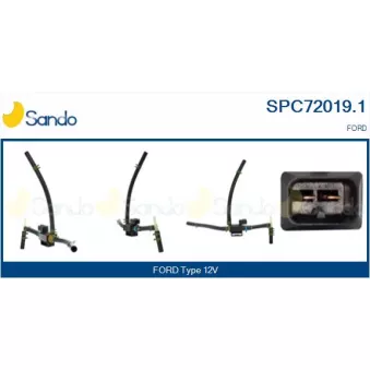 Transmetteur de pression, controle des gaz d'échappement SANDO OEM 5291775
