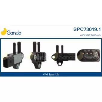 SANDO SPC73019.1 - Transmetteur de pression, controle des gaz d'échappement