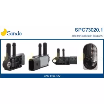 Transmetteur de pression, controle des gaz d'échappement SANDO OEM 059906051A