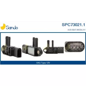 Transmetteur de pression, controle des gaz d'échappement SANDO OEM 059906051C