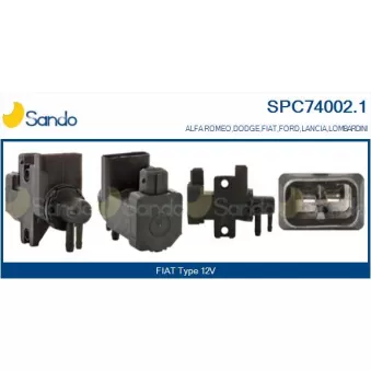 Transmetteur de pression, controle des gaz d'échappement SANDO SPC74002.1