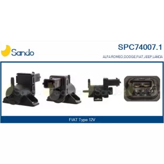Transmetteur de pression, controle des gaz d'échappement SANDO SPC74007.1
