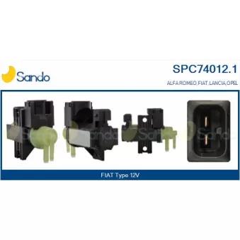 Transmetteur de pression, controle des gaz d'échappement SANDO SPC74012.1