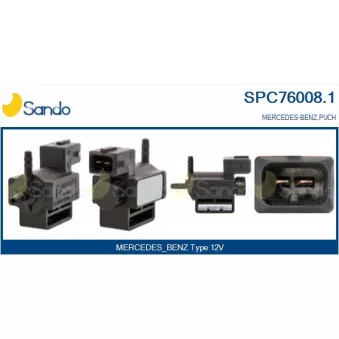Transmetteur de pression, controle des gaz d'échappement SANDO SPC76008.1