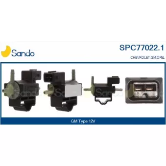Transmetteur de pression, controle des gaz d'échappement SANDO OEM 55574902