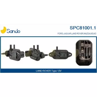 Transmetteur de pression, controle des gaz d'échappement SANDO OEM LR008463