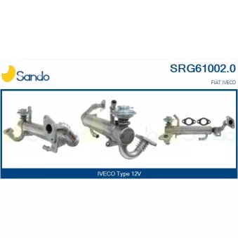 Radiateur, réaspiration des gaz d'échappement SANDO OEM 504099669