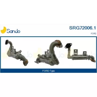 Radiateur, réaspiration des gaz d'échappement SANDO OEM 1354769