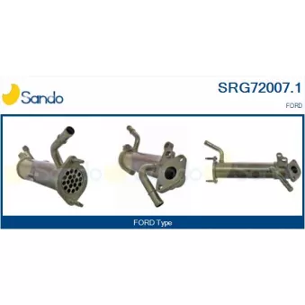 Radiateur, réaspiration des gaz d'échappement SANDO OEM XS4Q9H454BA