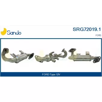 Radiateur, réaspiration des gaz d'échappement SANDO OEM 1417823