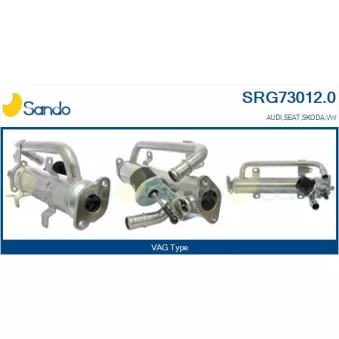 Radiateur, réaspiration des gaz d'échappement SANDO OEM 03G131512AP