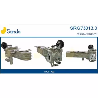 Radiateur, réaspiration des gaz d'échappement SANDO SRG73013.0