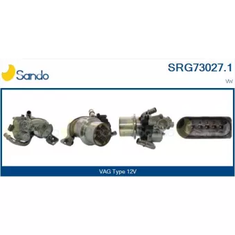 Radiateur, réaspiration des gaz d'échappement SANDO OEM 04L131512L