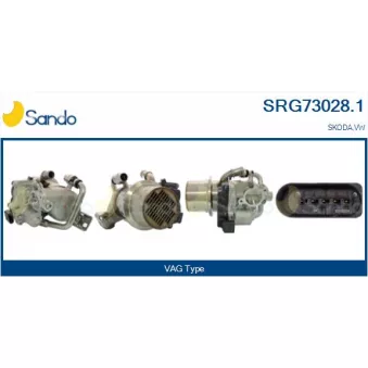 Radiateur, réaspiration des gaz d'échappement SANDO SRG73028.1