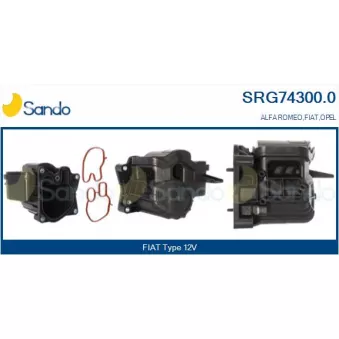 Radiateur, réaspiration des gaz d'échappement SANDO OEM K68228723AA
