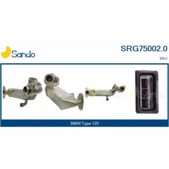 Radiateur, réaspiration des gaz d'échappement SANDO SRG75002.0