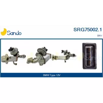 Radiateur, réaspiration des gaz d'échappement SANDO SRG75002.1