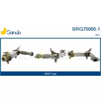 SANDO SRG75005.1 - Radiateur, réaspiration des gaz d'échappement