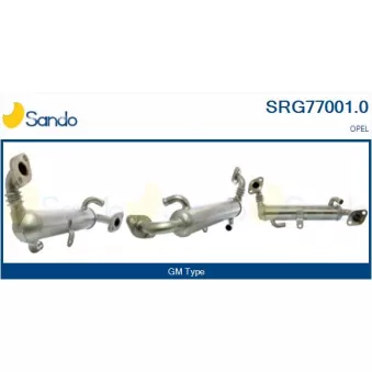 Radiateur, réaspiration des gaz d'échappement SANDO OEM 97355906