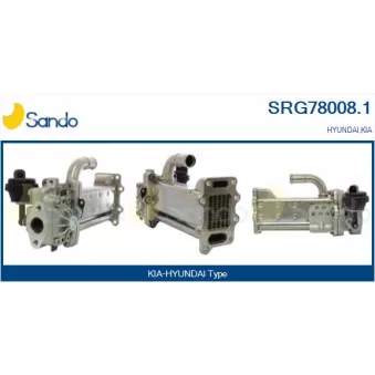 SANDO SRG78008.1 - Radiateur, réaspiration des gaz d'échappement