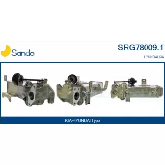 Radiateur, réaspiration des gaz d'échappement SANDO SRG78009.1