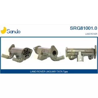 Radiateur, réaspiration des gaz d'échappement SANDO OEM LR003858