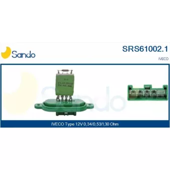 Résistance, pulseur d'air habitacle SANDO SRS61002.1