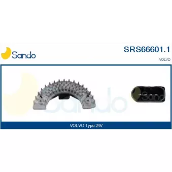 Résistance, pulseur d'air habitacle SANDO SRS66601.1
