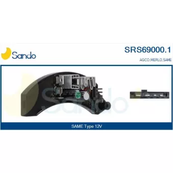 Résistance, pulseur d'air habitacle SANDO SRS69000.1