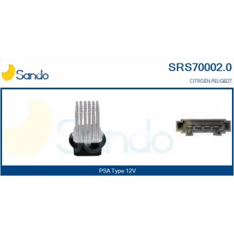 Résistance, pulseur d'air habitacle SANDO OEM 9467055880