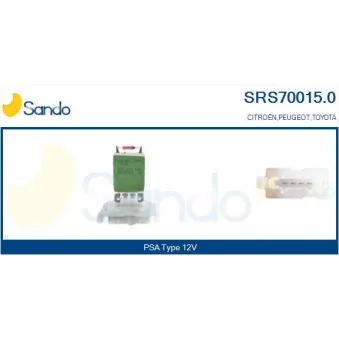 Résistance, pulseur d'air habitacle SANDO OEM 871380H010
