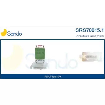 Résistance, pulseur d'air habitacle SANDO OEM 871380H010