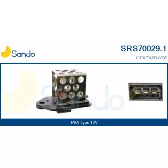 Résistance du ventilateur de radiateur SANDO SRS70029.1