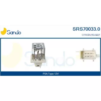 Résistance, pulseur d'air habitacle SANDO OEM 6450NX