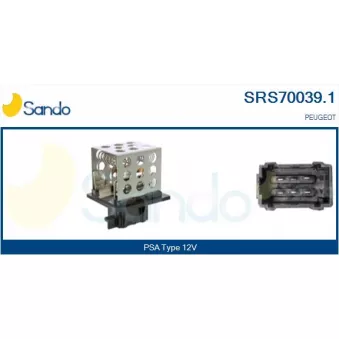 Résistance, pulseur d'air habitacle SANDO OEM 6450EN