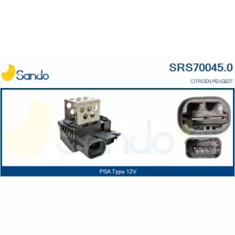 Résistance du ventilateur de radiateur SANDO SRS70045.0