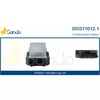 SANDO SRS71012.1 - Résistance, pulseur d'air habitacle