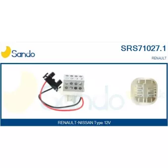 SANDO SRS71027.1 - Résistance, pulseur d'air habitacle