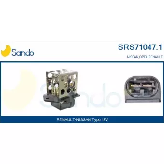 Résistance du ventilateur de radiateur SANDO SRS71047.1