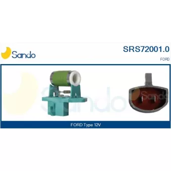 Résistance du ventilateur de radiateur SANDO SRS72001.0