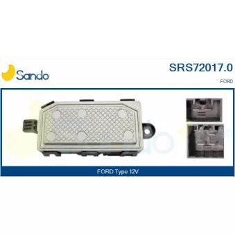 Résistance, pulseur d'air habitacle SANDO OEM AV6N19E624AA