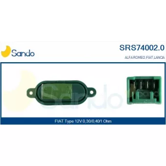 Résistance, pulseur d'air habitacle SANDO OEM 60808344
